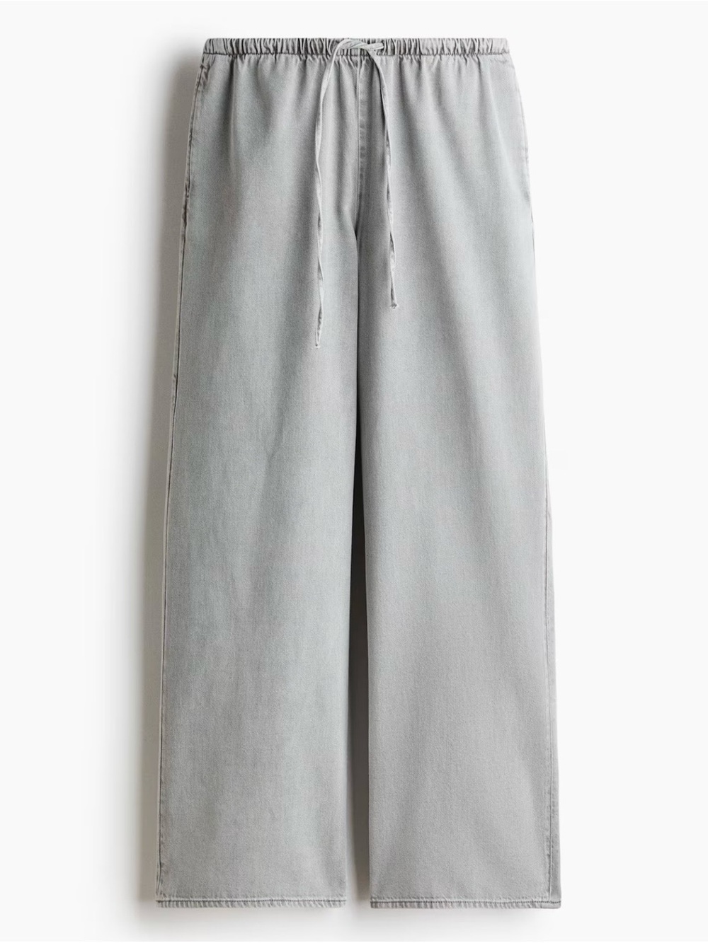 H&M Light Gray Drawstring Jeans